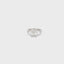 Elegant Emerald Cut Diamond Trilogy Ring