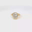 Elongated Cushion Cut Diamond Bezel set Ring