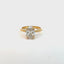 Double Claw Oval Solitaire