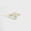 Oval Semi Bezel Engagement Ring