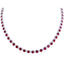 Alternating Ruby Diamond Necklace