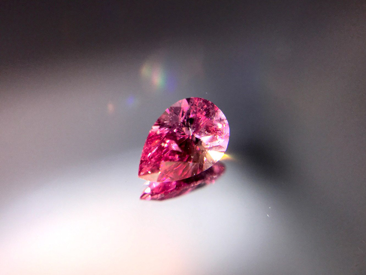 0.18ct RED Pear