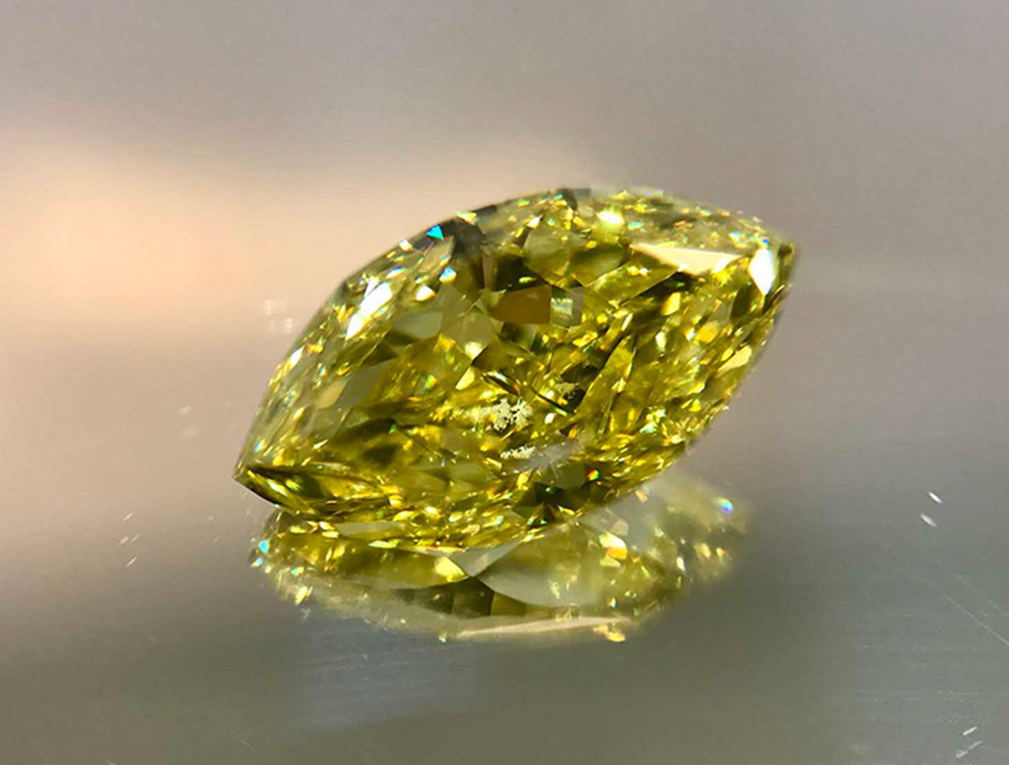 0.80ct Fancy Intense Yellow Marquise