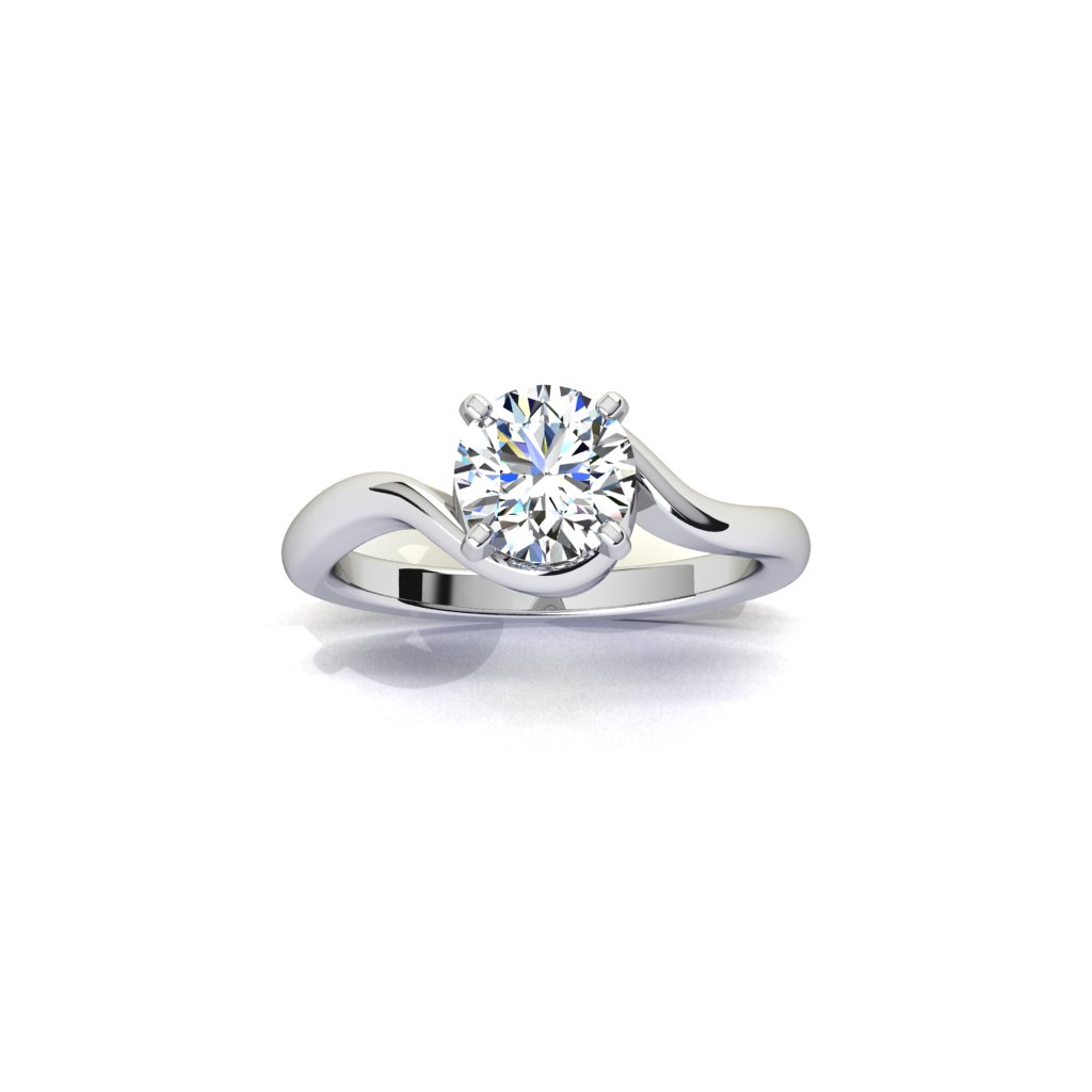 Twisted Band Engagement Ring Sevanna