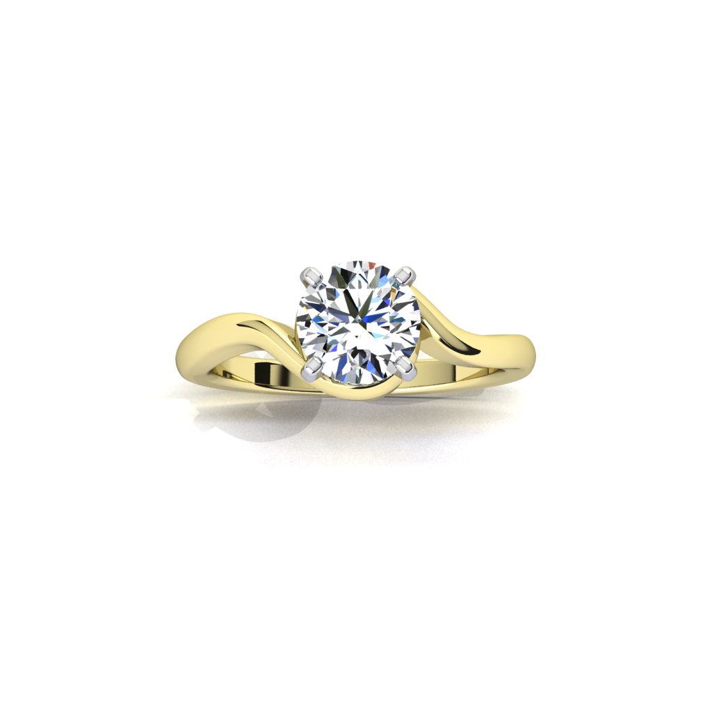 Twisted Band Engagement Ring Sevanna
