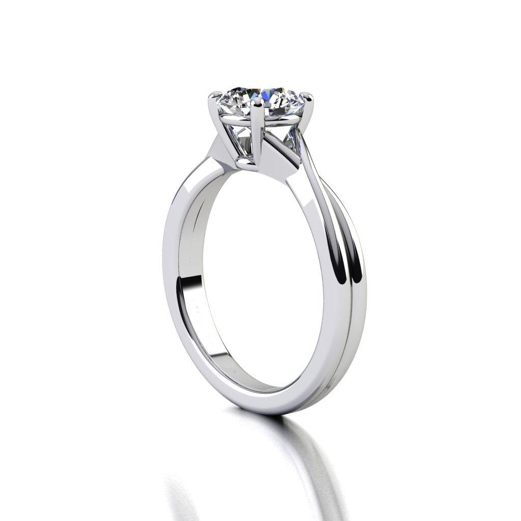 Round Diamond Engagement Ring Montana
