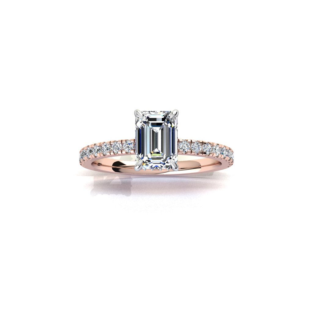 Emerald Cut Diamond Ring Esmeralda