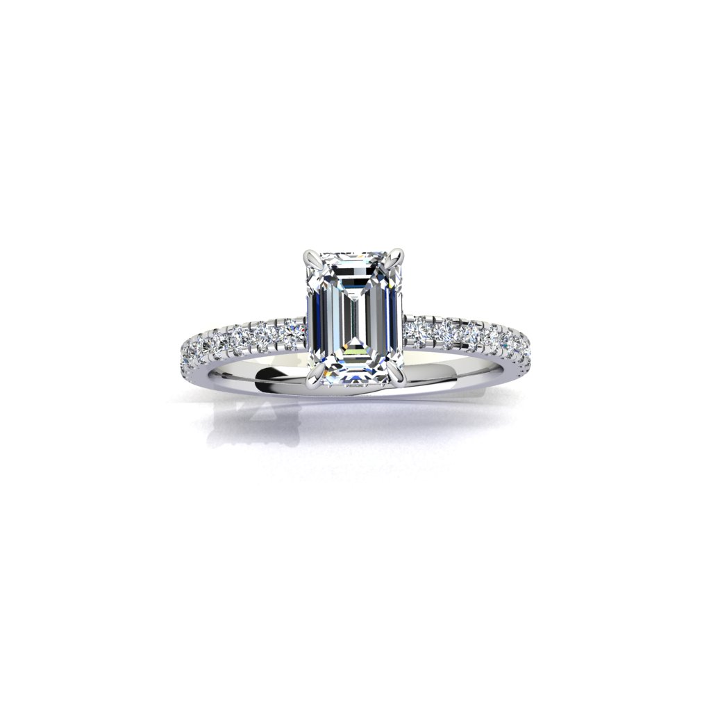 Emerald Cut Diamond Ring Esmeralda
