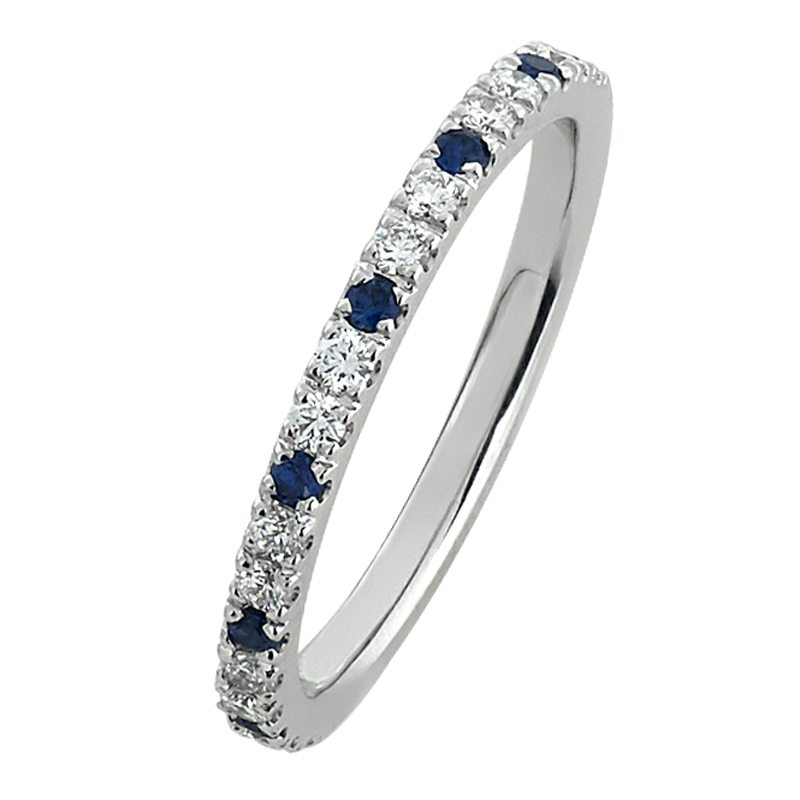 Sapphire & Diamond Wedding Ring Australian Diamond Brokers